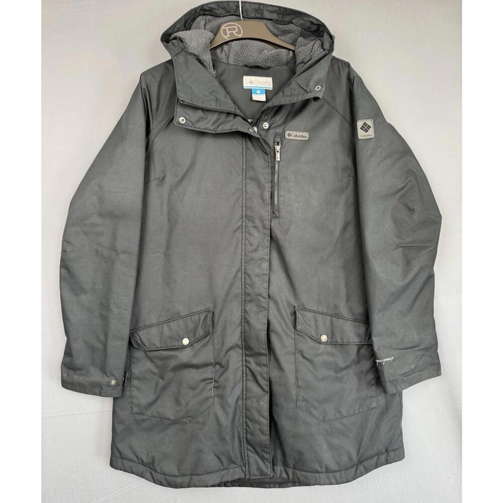 Columbia Women's Charcoal Hooded Ski Jacket